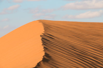 Scenic view of desert against sky