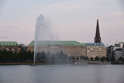 Binnenalster with fountain