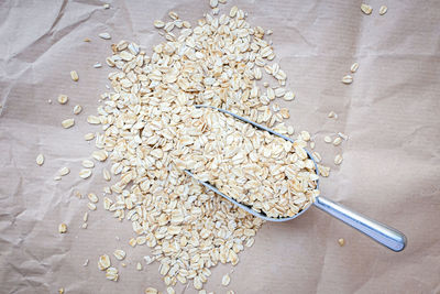 High angle view of bread in container