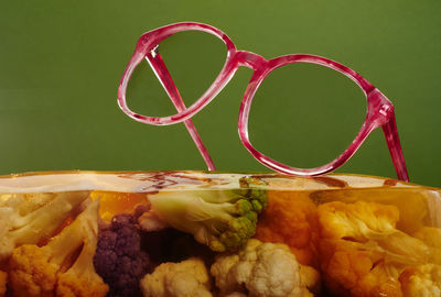 Close-up of fruit on table