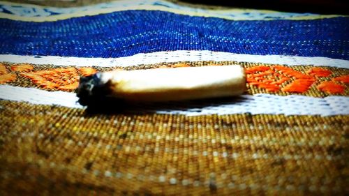 Close-up of food on table