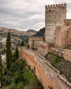 The alhambra palace in granada, andalusia, spain