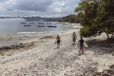 Surfers at the beach