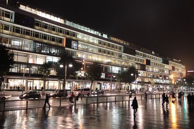 City street at night