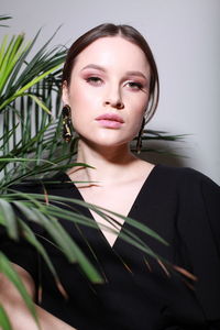 Portrait of young woman