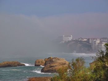 Scenic view of sea against sky