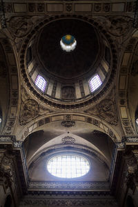 Low angle view of dome of building