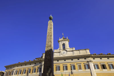 Egyptian obelisk - obelisco di montecitorio and palazzo montecitorio - rome, italy