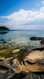 Scenic view of sea against sky