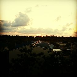 View of landscape at sunset