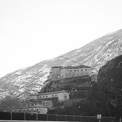 View of snowcapped mountains