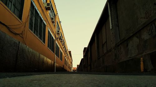 Low angle view of walkway