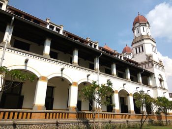 Low angle view of building against sky