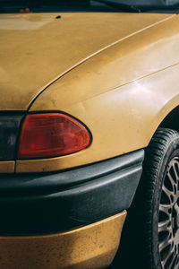 Close-up of car tire