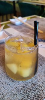 Close-up of drink on table