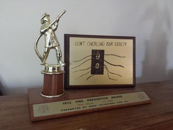 Close-up of information sign on table