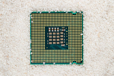 Directly above shot of telephone booth on wall