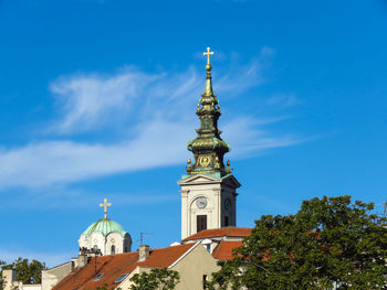 View of building against blue sky