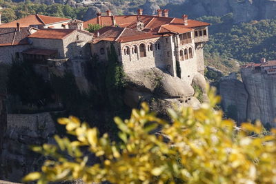 High angle view of buildings