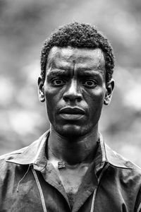 Close-up portrait of young man