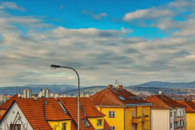European old houses architecture design colorful autumn under sunny day