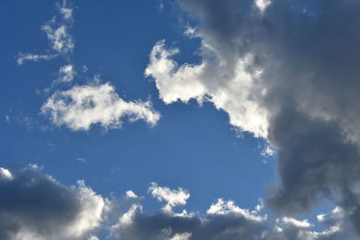 Low angle view of clouds in sky