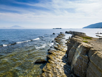 Scenic view of sea against sky