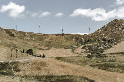 Scenic view of landscape against sky