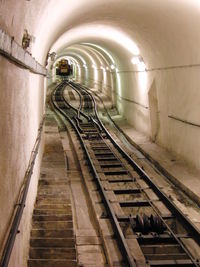 View of underground subway station