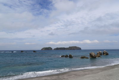 Scenic view of sea against sky