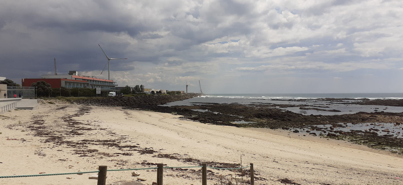 PANORAMIC SHOT OF BEACH AGAINST SKY