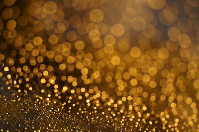 Defocused image of illuminated lights