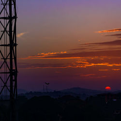 Scenic view of dramatic sky during sunset