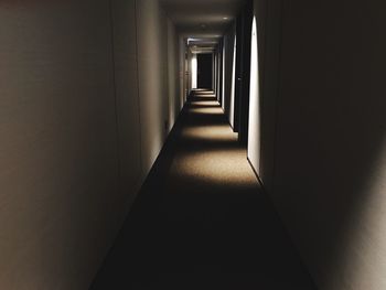 Empty corridor of building