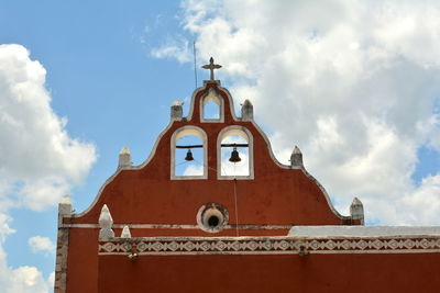 Low angle view of building against sky