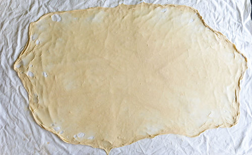 Close-up of bread on paper