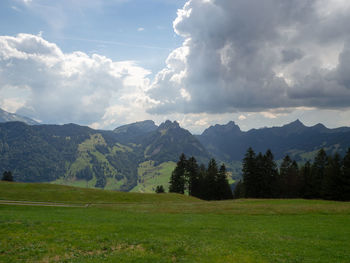 Scenic view of landscape against sky