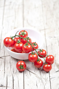 Close-up of tomatoes on table