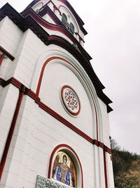 Low angle view of traditional building against sky