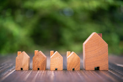 Close-up of wooden fence