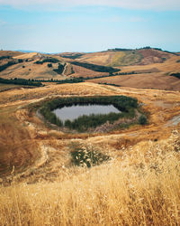 Scenic view of landscape against sky