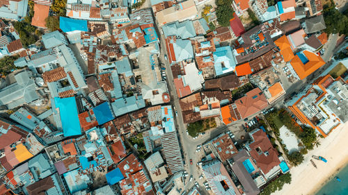 Aerial view of zanzibar island