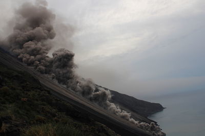 Living a volcanic eruption, a  show of nature 