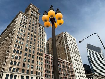 Low angle view of buildings against sky