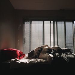 Man sleeping on bed