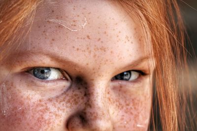 Close-up portrait of girl