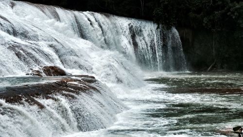 Scenic view of waterfall