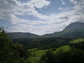 Scenic view of landscape against sky