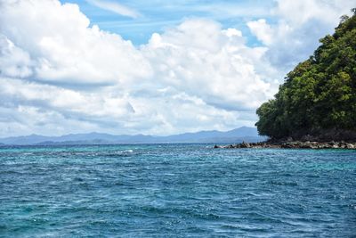 Scenic view of sea against sky