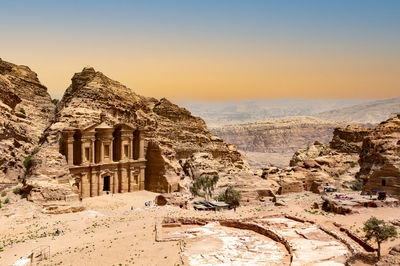 View of rock formations